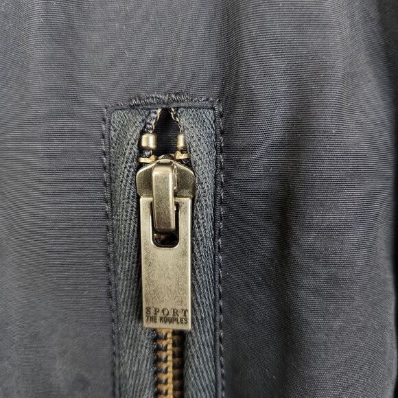 The Kooples Full Zip 5 Pocket Military Style Navy Blue Overcoat XS - Picture 7 of 8